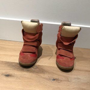 Isabel Marant Red Sneakers